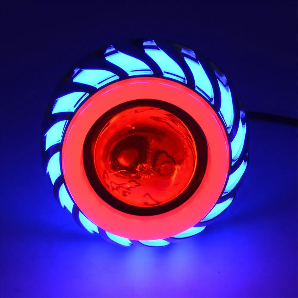 Universal Motorcycle 12V LED Built-in Headlight High Power Flash Head Lamp Refit Assembly Angel Eyes Bulb Moto Accessories Light |