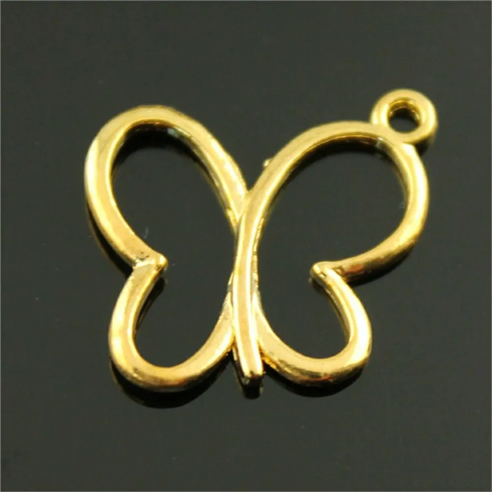 Подвеска в виде бабочки 3 цвета античная бронза античное серебро золотой Бабочка