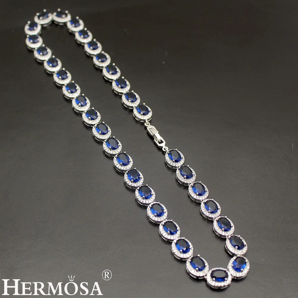 Женское ожерелье из серебра 38% пробы с кристаллами | Украшения и аксессуары