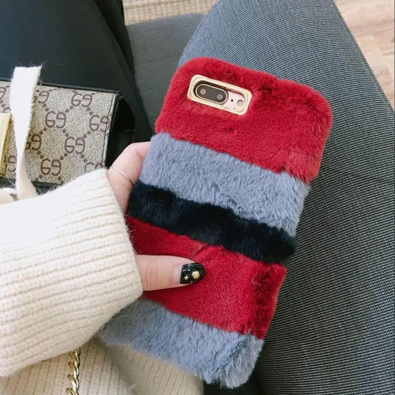 Пушистый мех кролика чехол для iPhone X S R M 8 6 6 S 6 Plus 7 8 плюс мило флэш-алмаз камера Мягкий силиконовый чехол для телефона Coque
