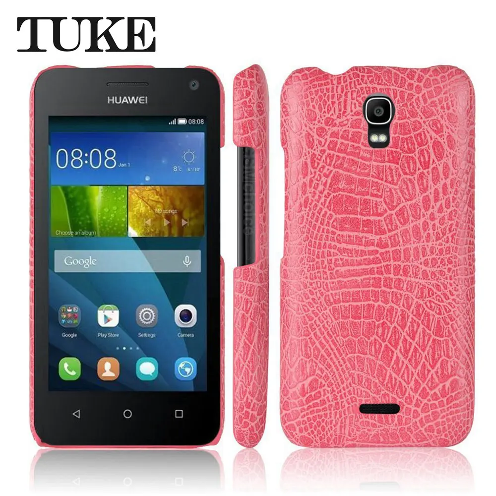Чехол-накладка TUKE для Huawei Y3 Y360Hard из поликарбоната с рисунком крокодиловой кожи Y3C