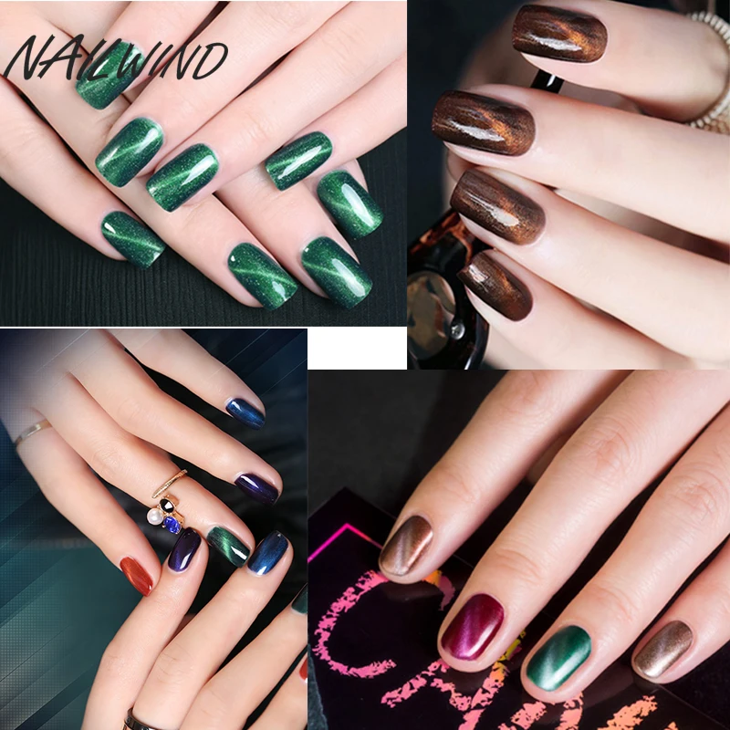 NAILWIND Cat Eye Gel Nail Polish C01-30 Color UV&ampLED Lamp Varnishes For Extension Design Manicure Top Art Lacquer | Красота и
