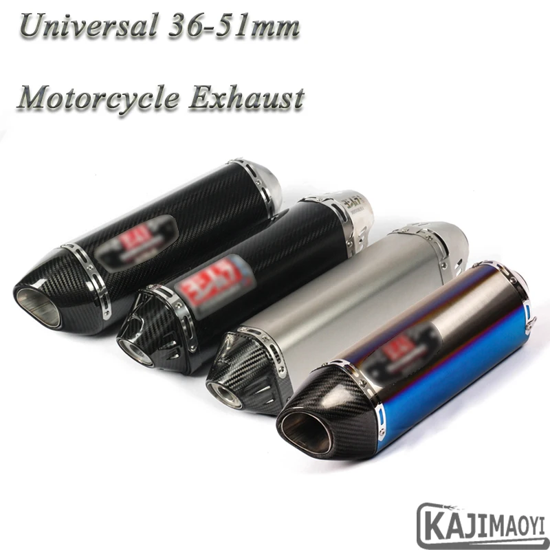 Универсальный мотоцикл Yoshimura выхлопная труба Escape для CBR500R Ninja 400 R3 F800GS модифицированный мото глушитель из углеродного волокна дБ убийца