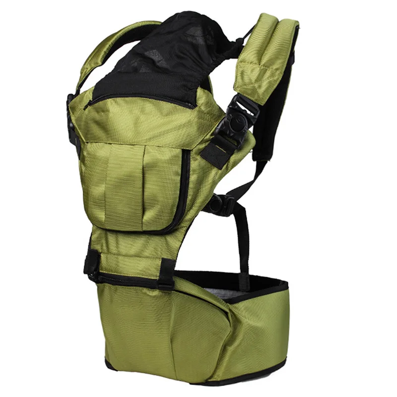 green Mommore Baby Carrier Seat детский слинг рюкзак обертывание слинг для путешествий младенца детский Хипсит Перевозчик фронтальная сторона - Цвет: green