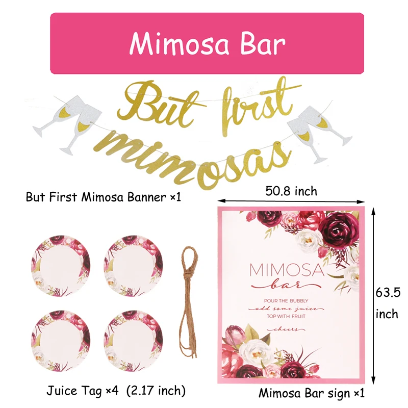 Баннер Mimosa для девичника и невесты украшение вечеринки декорация Свадебный арки