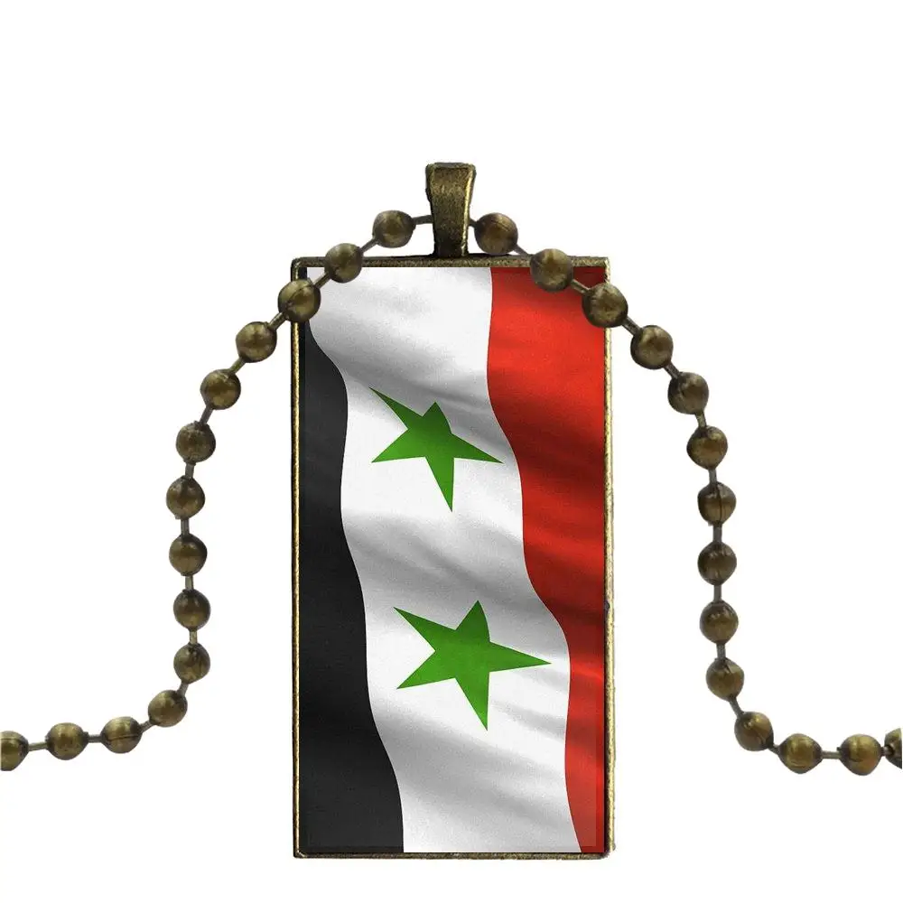 Флаг для мужчин и женщин подарок вечеринки модный стеклянный кабошон кулон