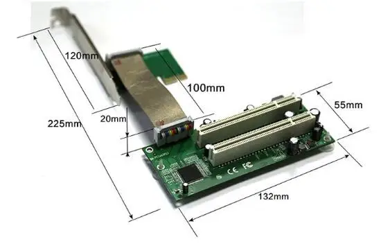 High Quality PCI-E PCI express PCIe to PCI Slot adapter cable mini pci-e x1 to x16 riser card No driver Required