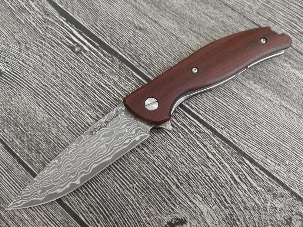 Jonnyjamie Speedball Mini F3 3,3" 100 г Тактический шарикоподшипник Флиппер складной нож VG10 дамасское лезвие Тактический нож для повседневного использования s