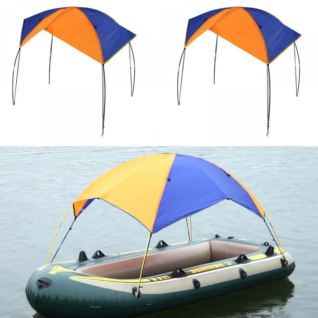 2-4 person Inflatable Boat Tent Shelter Kayak Accessories Fishing Sun Shade Rain Canopy Kit Sailboat Awning Top Cover | Спорт и