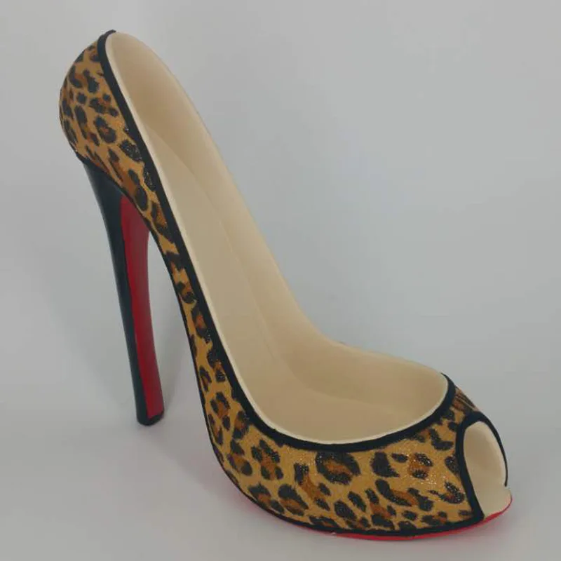 Высокий каблук демонтажа искусства красное Вино Стойка пробка контейнер