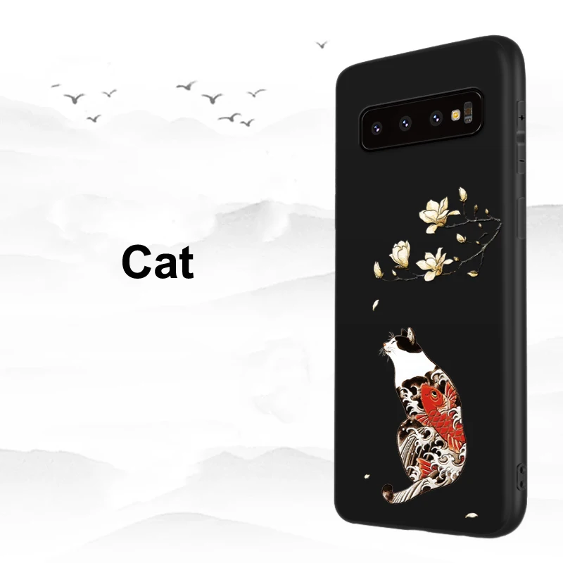 Для samsung Galaxy S10 Plus S10e e Note 10 Plus 5G чехол 3D рельефный матовый мягкий чехол LICOERS Официальный чехол для Galaxy S10+ Funda