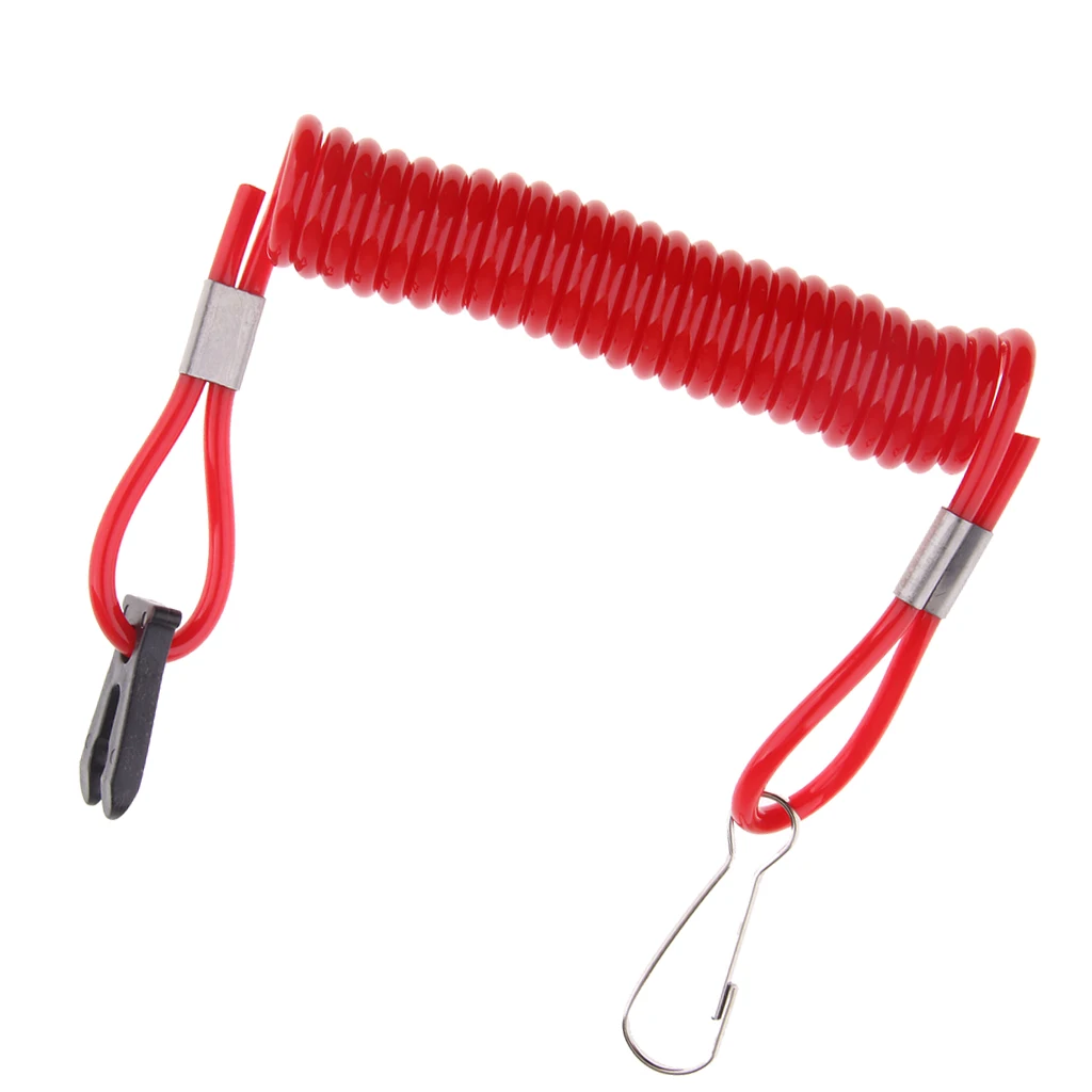 

Red Outboard Engine Safety Lanyard Stop Kill Switch Cord Marine Boat Vehicle Parts for Suzuki