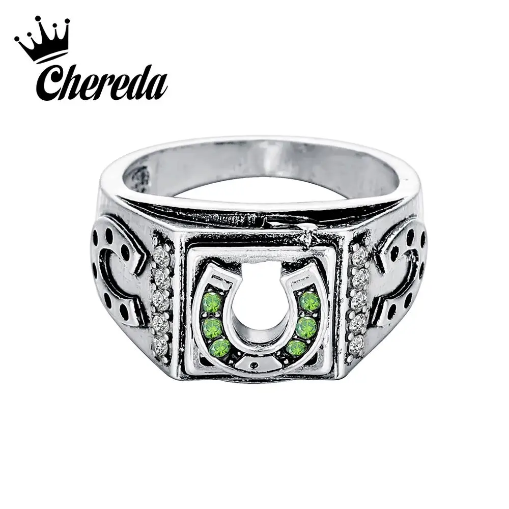 Кольцо на удачу для мужчин Chereda широкое Винтажное кольцо в стиле панк паука с