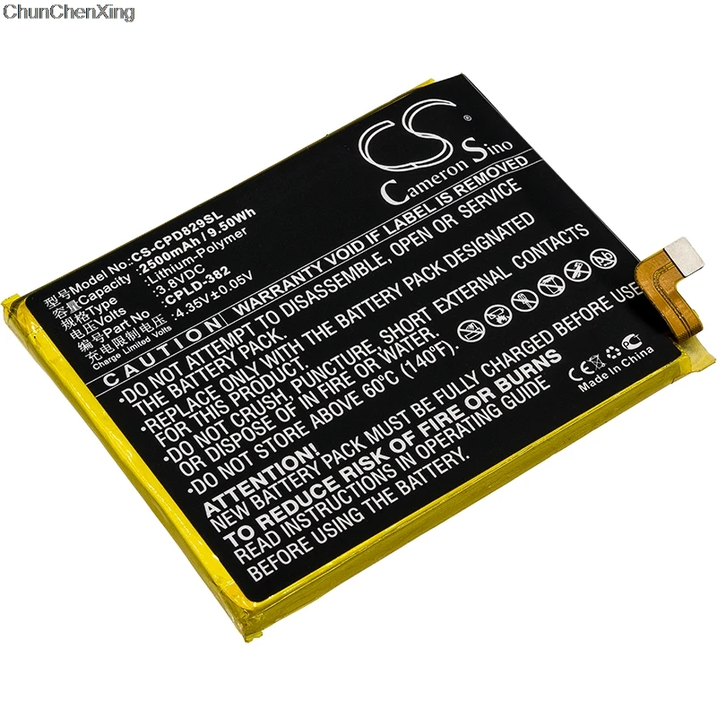 CPLD-382 батареи Cameron Sino 2500mAh для Coolpad 8298 8298-A01 8298-L00 Note 3 Lite | Электроника