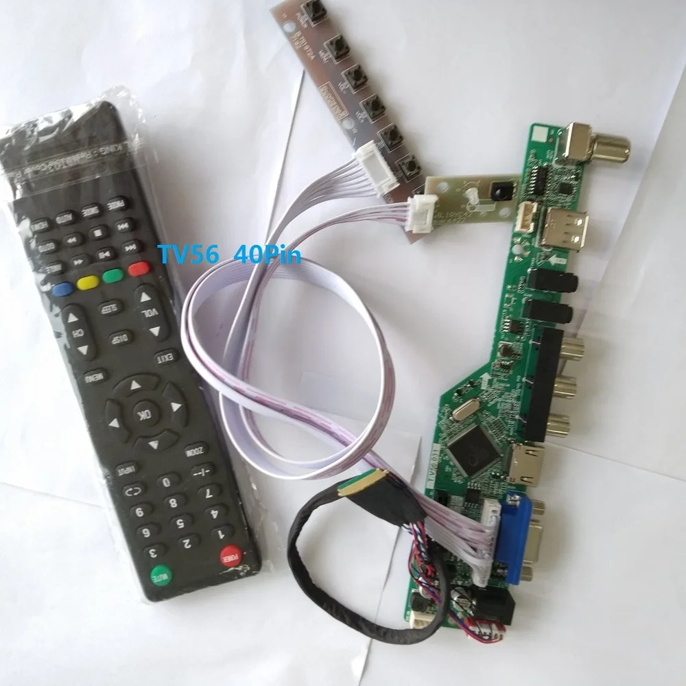 

kit for LP156WH3(TL)(S1) HDMI USB remote VGA 15.6" TV AV 40pin LVDS Controller board driver Screen panel LCD LED 1366X768