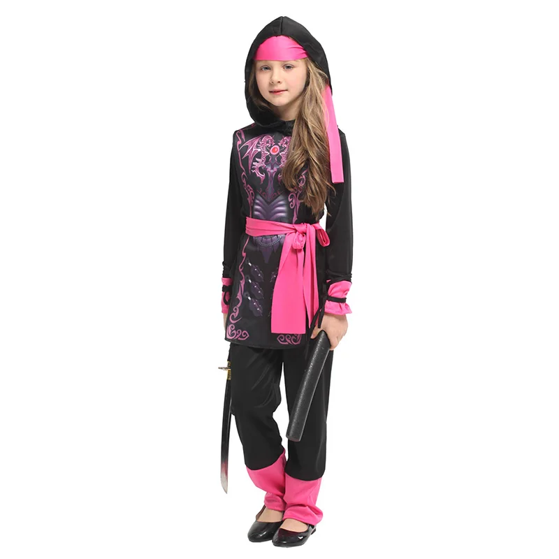 HUIHONSHE H Girls Naruto Anime Cosplay Kids Children Halloween Warrior Ninja Costume Carnival Purim Party Dress |