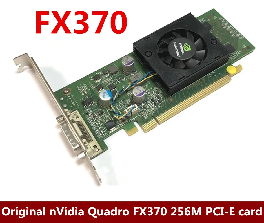 Бесплатная доставка оригинальная Видеокарта nVidia Quadro FX370 LP 256M PCI E DMS 59