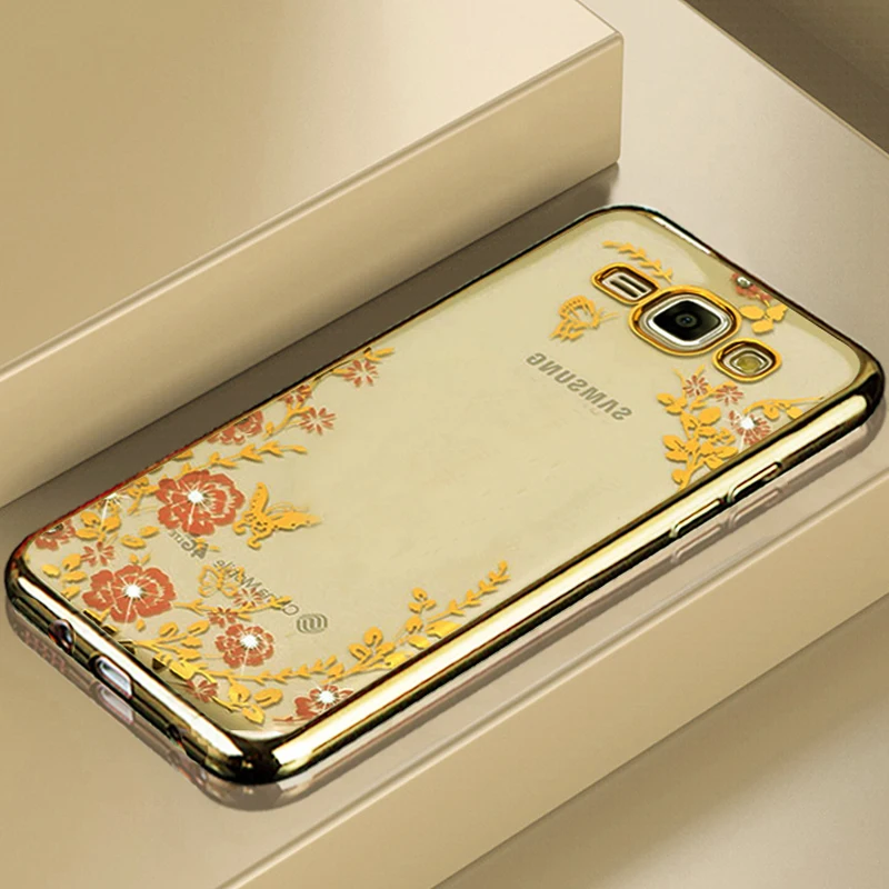 YueTuo etui coque чехол для samsung Galaxy J7 J 7 2015 j700 Прозрачный 3D телефона s задний Мягкий ТПУ