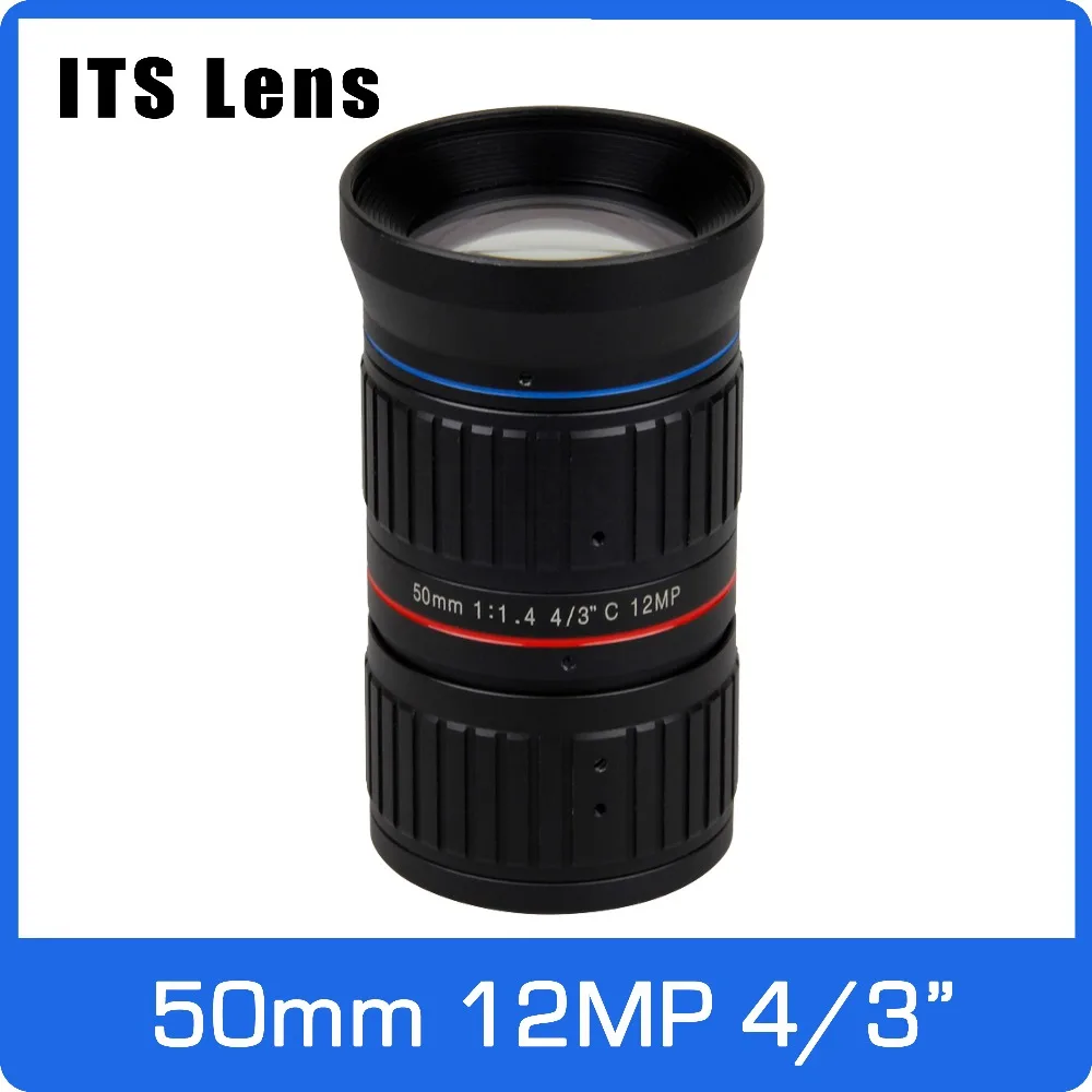 4/3 inch 12MP ITS Ultra 4K Lens 50mm Starlight F1.4 C Mount For Electronic Police or Traffic Camera | Безопасность и защита
