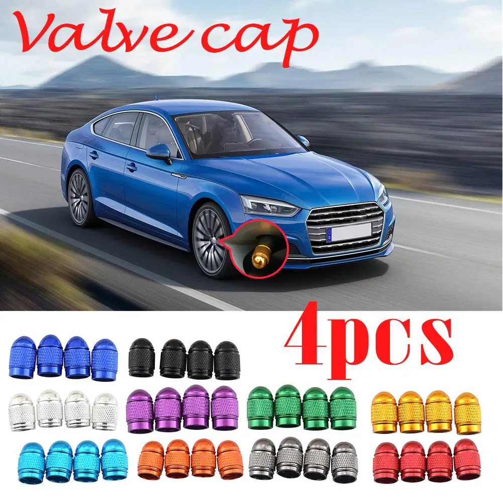 Крышка клапана автомобильной шины 4 шт. алюминиевая стандартная крышка колеса