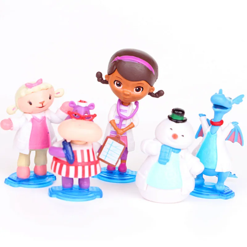 Dottie McStuffins Lambie Hippo Снеговик Халли овца ПВХ фигурка Коллекционная модель