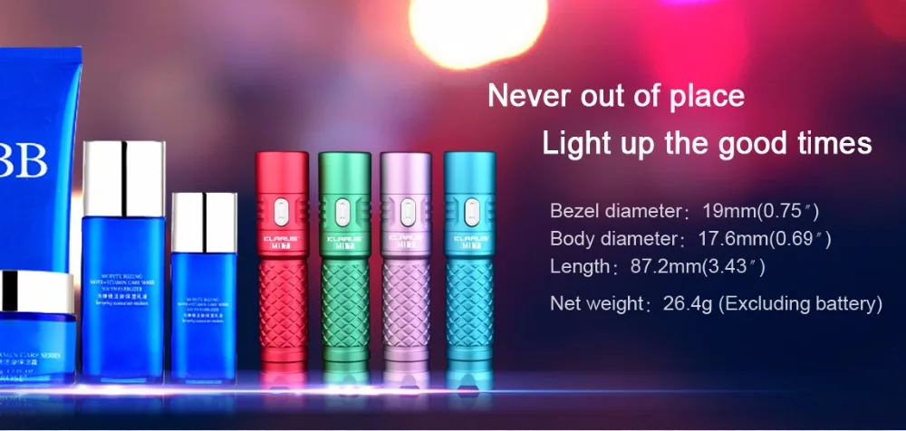 KLARUS Mi7 светодиодный фонарик CREE XP-L HI V3 700 люмен мини-фонарик с батареей АА