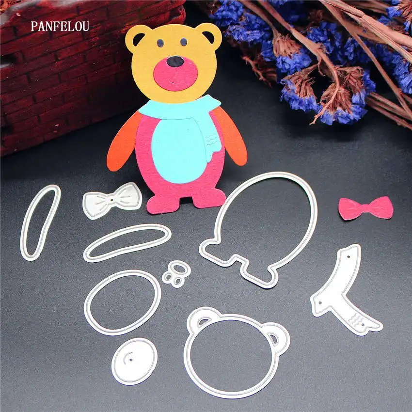 PANFELOU металлическая поделка Mr.bear бумажные штампы для высечки скрапбукинга/DIY
