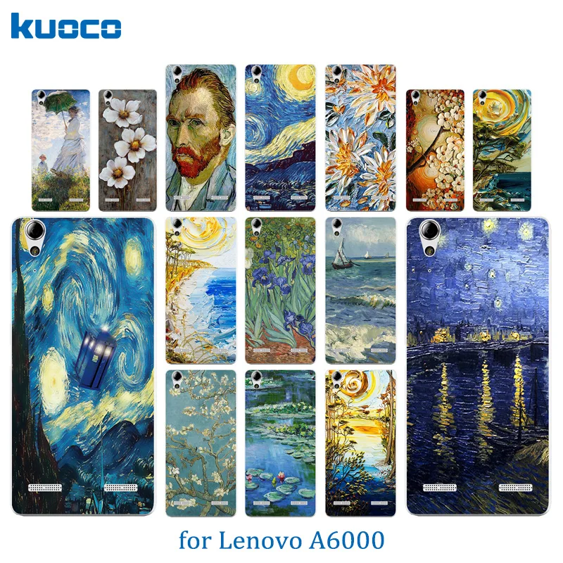 Мягкий силиконовый чехол с рисунком Ван Гога для телефона Lenovo A6010 и A6000 5 0 дюймов