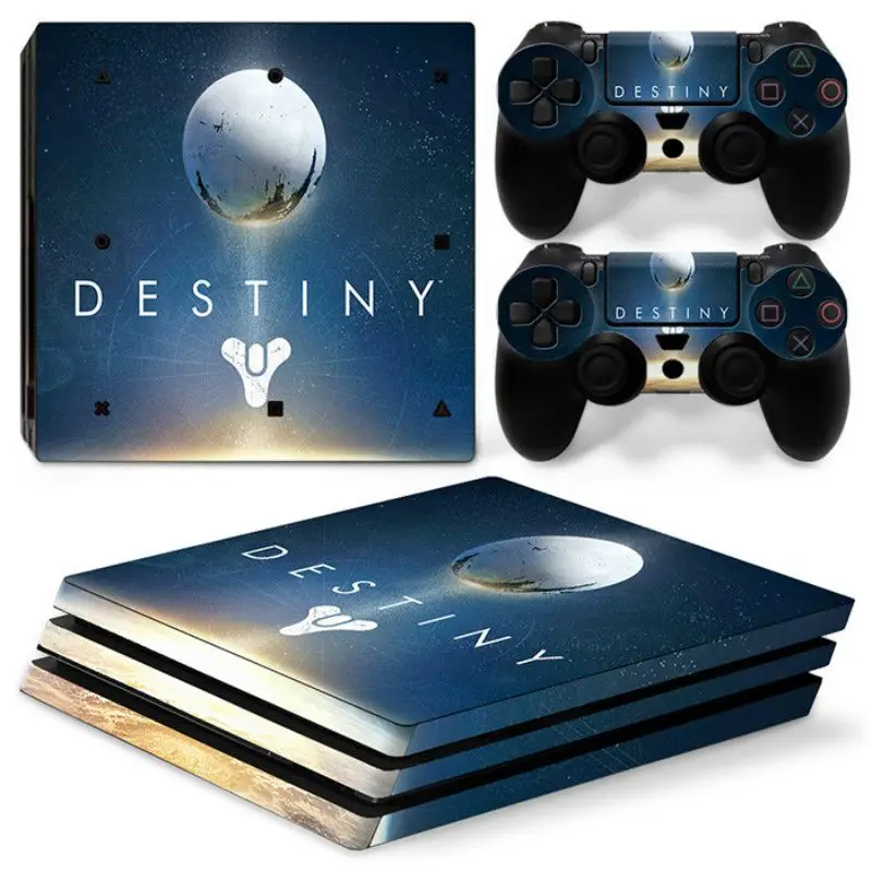 Красные чернила Съемный Винил ПВХ Наклейка Обложка для PS4 Pro консоли и контроллеры защитная кожа наклейки для sony Playstation 4 Pro - Цвет: 2