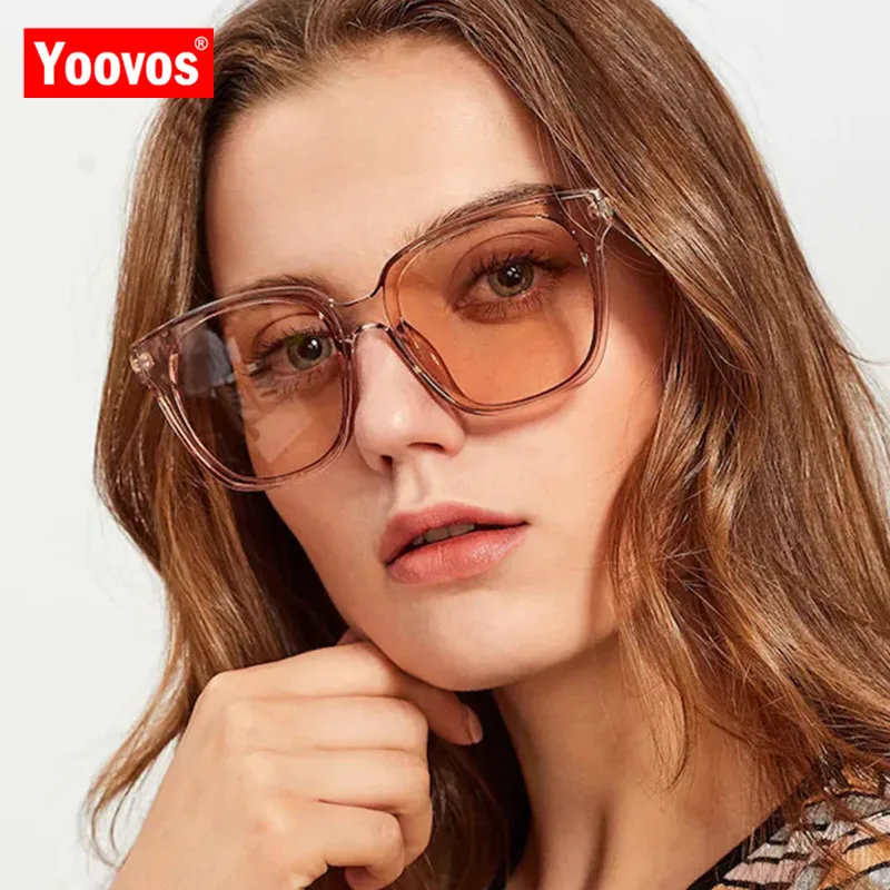 Yoovos Новые поступления квадратные солнцезащитные очки для женщин/мужчин