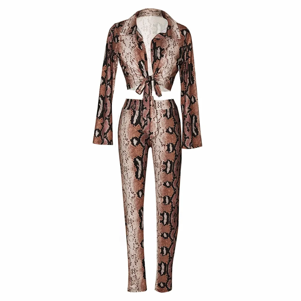 Misstyle принт змеиной кожи из двух частей комплект пикантные Для женщин с широкими