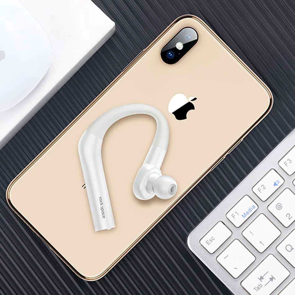 ROCK Bluetooth Earphone for Music Ear-hook Design Wireless Earphones Bluetooth 5.0 Earphone With Mic for iPhone Xiaomi Samsung