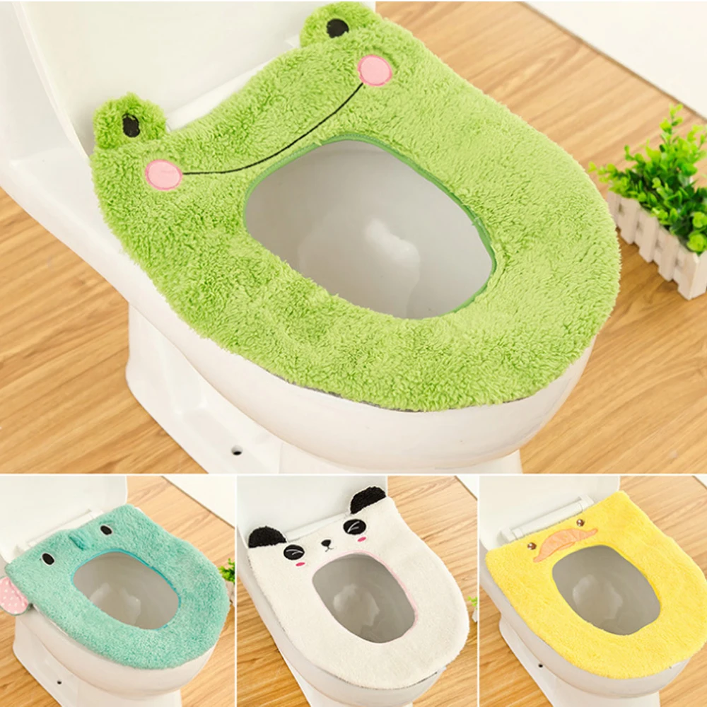 Чехол для унитаза с зеленым слоном 6 узоров|lid liner|lids for soda canstoilet towel |