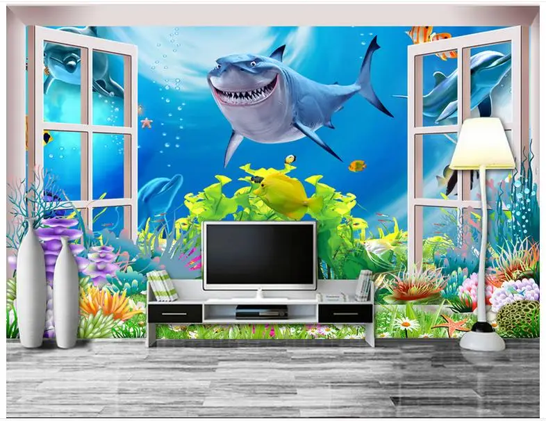 Custom photo wallpaper murals 3D Mediterranean scenery underwater world dream background wall room home decor | Обустройство дома