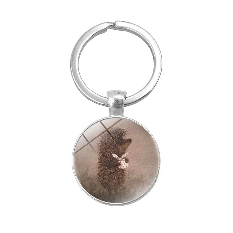 Брелок Ежик в тумане для мужчин и женщин подвеска ручная работа модная цепочка