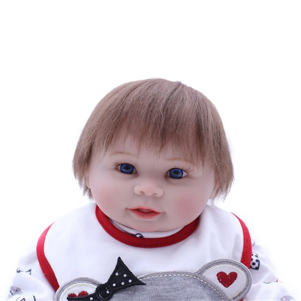 SanyDoll 18 дюймов 48 см силиконовые куклы для новорожденных реалистичные милые