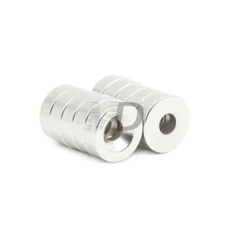 

500pcs Super Strong Round Neodymium Countersunk Ring Magnets 15mm x 3mm Hole: 4mm N50 Neodymium Magnet Free Shipping