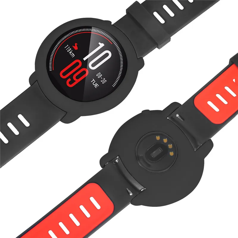 2 шт силиконовые чехлы для xiaomi huami amazfit pace Смарт часы Чехол Мягкий чехол защитная