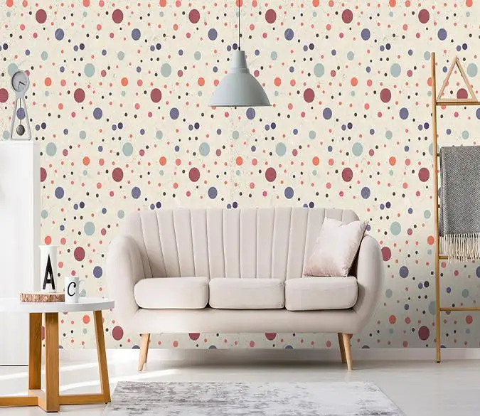 

[Self-Adhesive] 3D Colored Small Round Point 34 Wall Paper mural Wall Print Decal Wall Murals