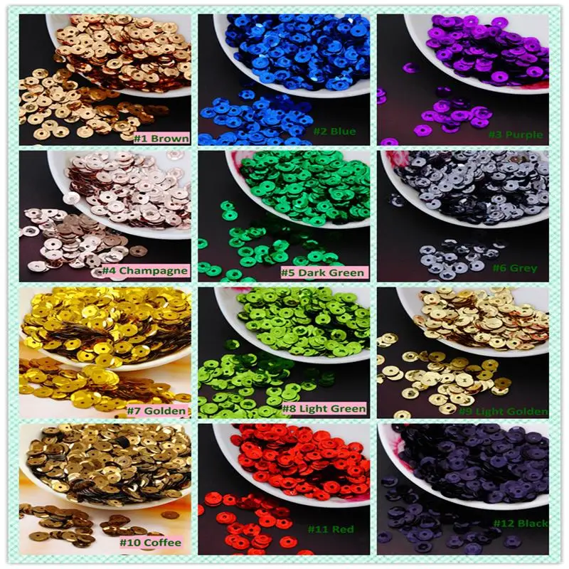 8 мм однотонная круглая чашка блестки для альбом вырезок рукоделия и шитья сделай