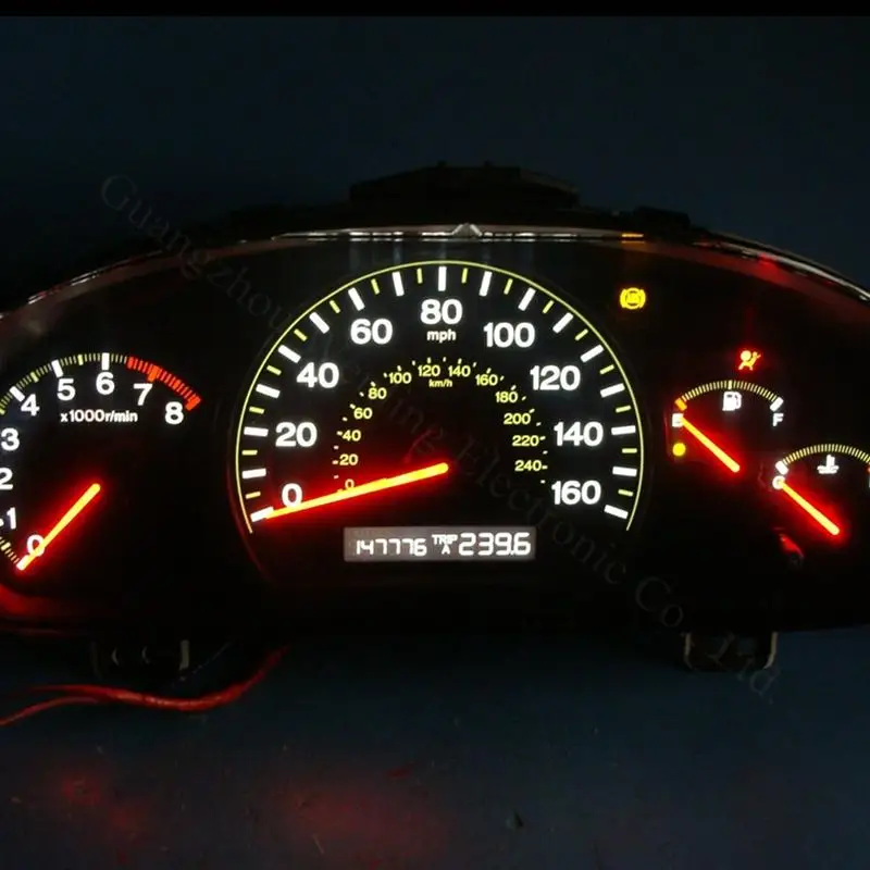 WLJH 10 шт. 12 В W3W T5 Led 74 73 Клин 5730 инструмент SMD кластер светодиодная панельная лампочка датчик приборной панели светильник для Toyota