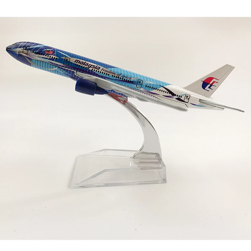 Малайзия самолет модель Боинг 777 16 см с металлическими заклепками Туфли лодочки