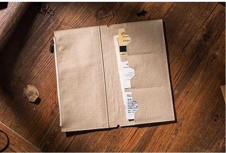 Yiwi зернистая кожа личи для путешествий, сумка для ноутбука, сумка для хранения карт, сумка для ноутбука Мидори путешественника, винтажные Ретро аксессуары