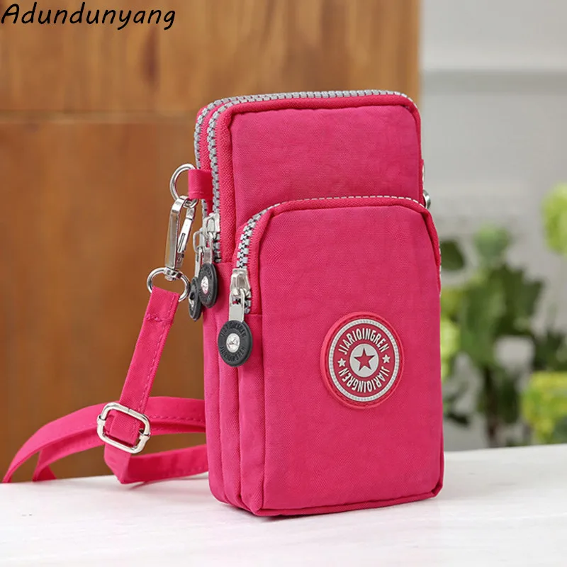 Маленькие сумки на плечо высокого качества женские нейлоновые для телефона мини
