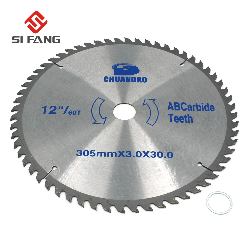 SI FANG 305 мм(12 дюймов) 60 зубьев/80 зубьев твердосплавные дисковые пильные диски Режущий инструмент для стали, алюминия, дерева, пластика