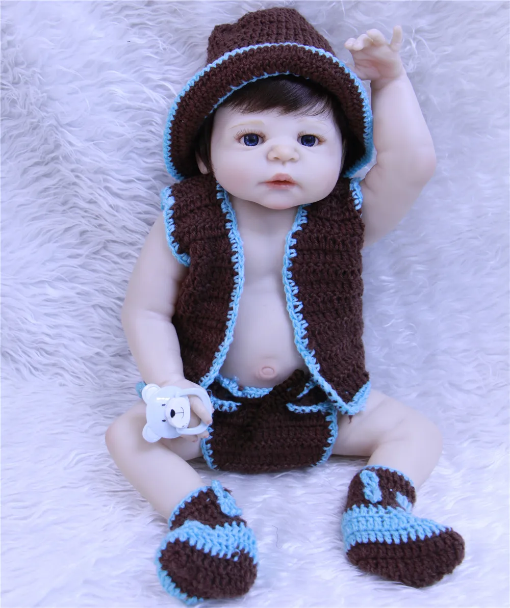 Мягкие Детские Силиконовые Куклы для новорожденных куклы мальчиков Boneca BeBe