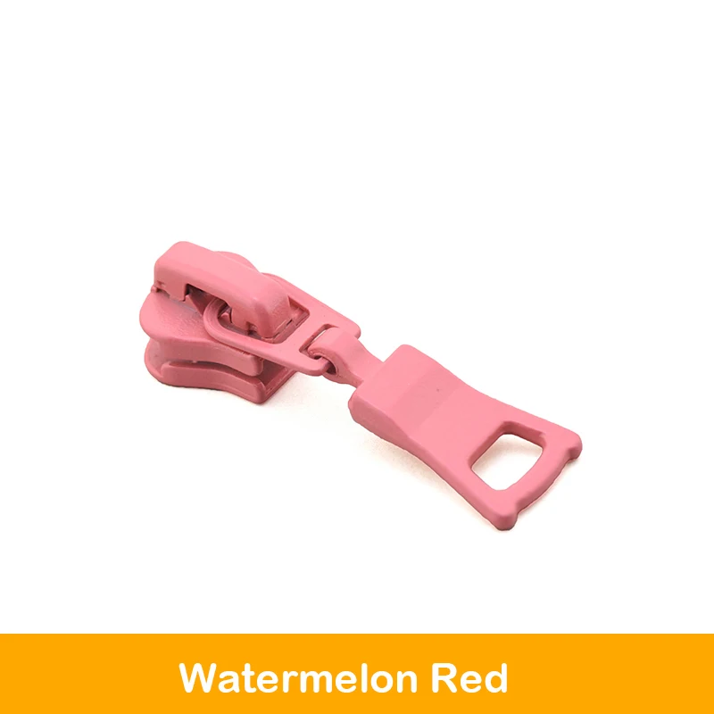 Watermelon Red 5#5 шт на цветной молнии тянет ползунки для смолы молнии и аксессуары для шитья - Цвет: Watermelon Red