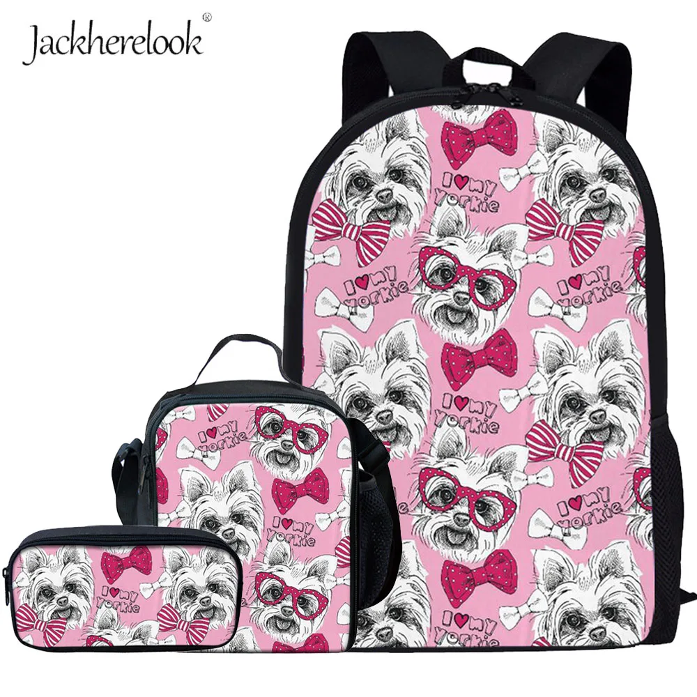 Jackherelook детские школьные ранцы с рисунком милой собаки для девочек подростков