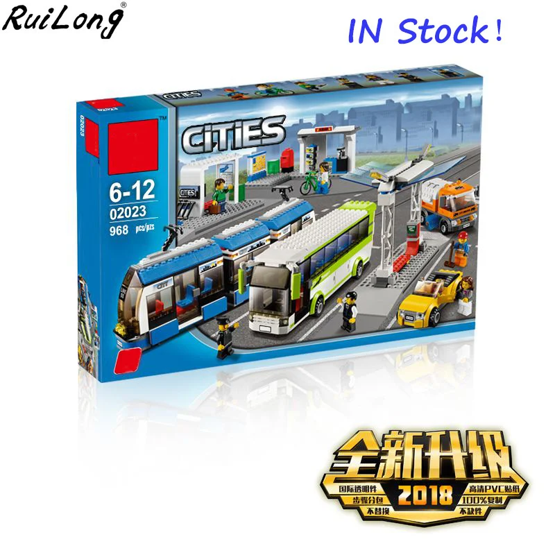 Новый город Serices остановки общественного транспорта набор Совместимость Legoings City