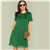 SHEIN женское летнее платье с бахромой и боковыми карманами,, цельное платье-туника с коротким рукавом